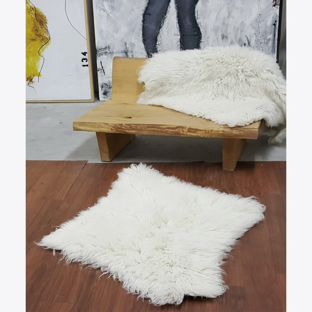 ORGANIC GREEK FLOKATI WOOL PET BEDS-44" X 48" 100% NATURAL WOOL-PETS LOVE THEM